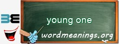 WordMeaning blackboard for young one
